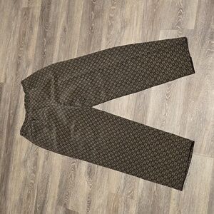 Talbots pure silk print pants sz 2P